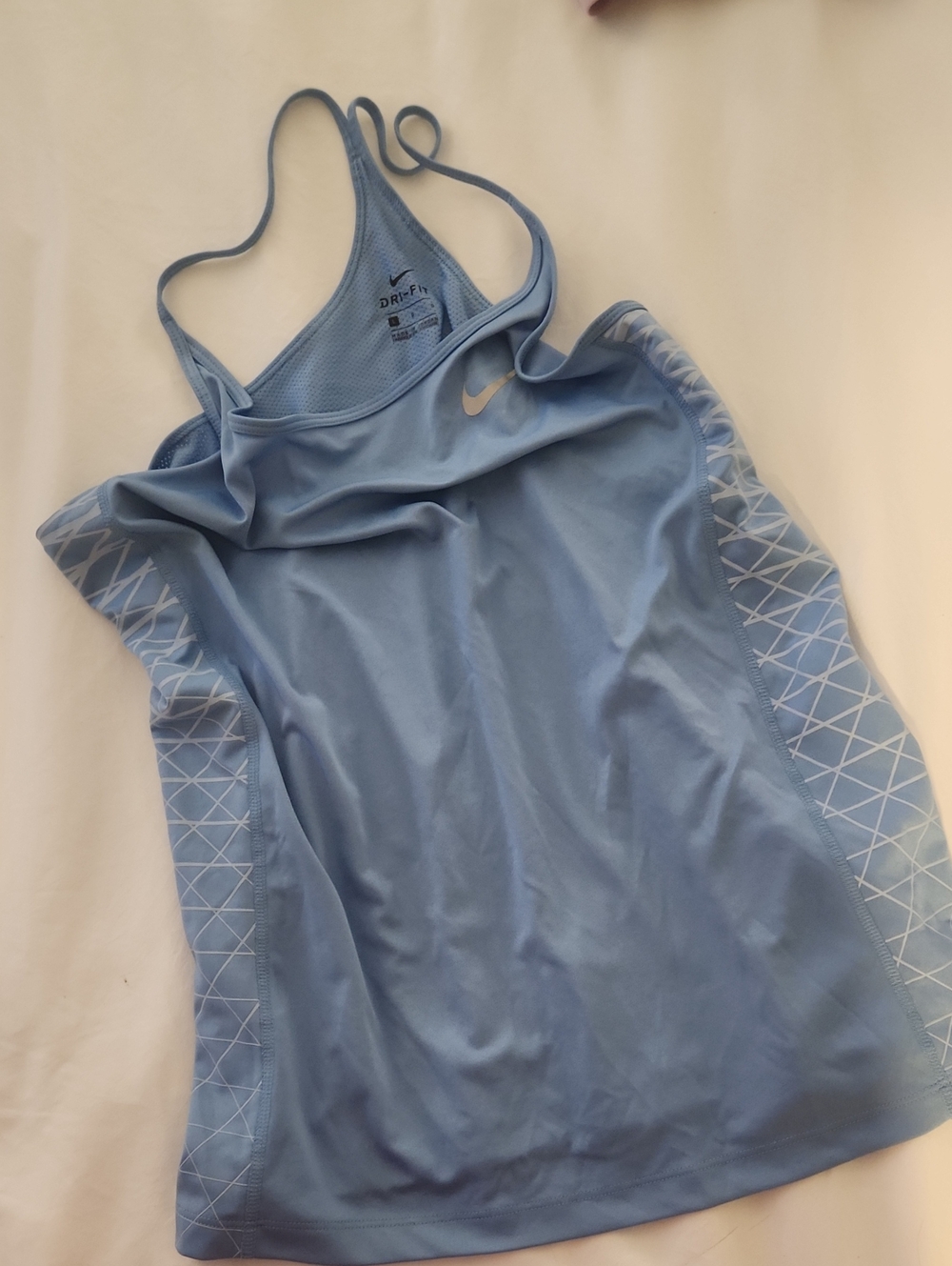 Nike Light Blue Racerback Performance Tank Top